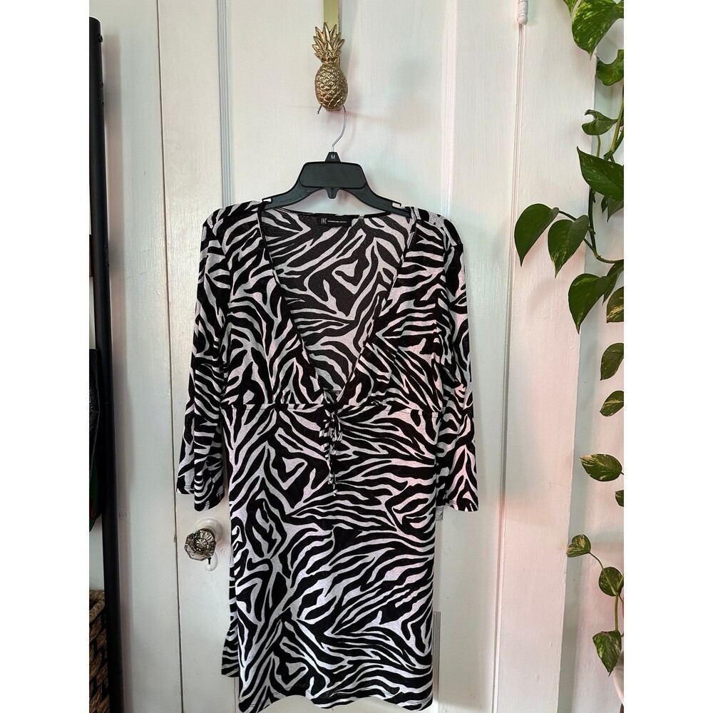 INC Dress Women’s size Large zebra